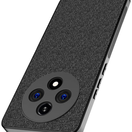 Kapa Soft Full Fabric Protective Back Case Cover for Oppo F27 Pro / Oppo F27 Pro Plus | Shockproof Slim Hard Anti Slip Back Case (Black) - Mobizang
