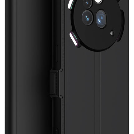 Kapa Noble Slim Magnetic Leather Flip Case Cover for Nothing Phone 3A Pro | Card Holder Stand Flip Wallet Case (Black)