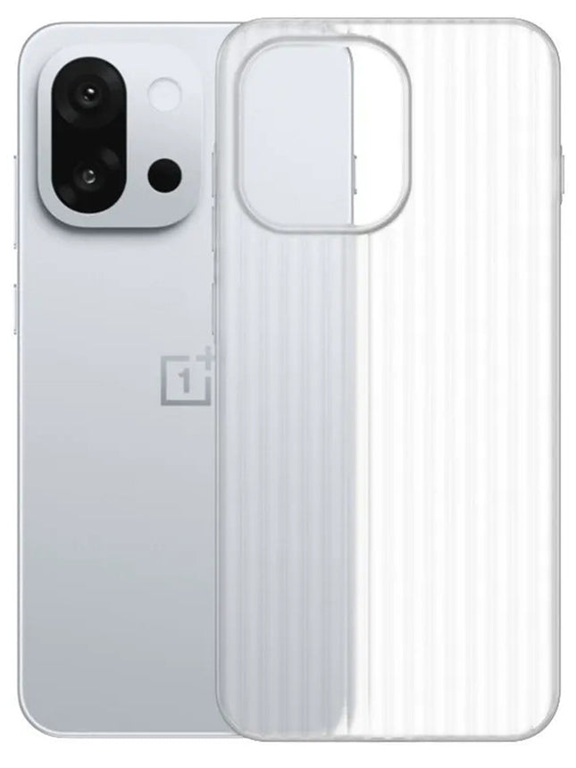 Kapa Wave Frosted Grip Back Cover for OnePlus 13S | Ultra Slim [With Metal Buttons] Matte Finish Back Case (White)