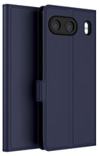 Kapa Noble Slim Magnetic Leather Flip Case Cover for OnePlus Nord 4 | Card Holder Stand Flip Wallet Case (Blue) - Mobizang