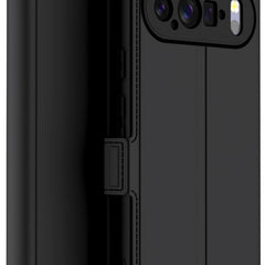 Kapa Noble Slim Magnetic Leather Flip Case Cover for Google Pixel 10 Pro | Card Holder Stand Flip Wallet Case (Black) - Mobizang
