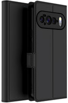 Kapa Noble Slim Magnetic Leather Flip Case Cover for Google Pixel 10 Pro | Card Holder Stand Flip Wallet Case (Black) - Mobizang