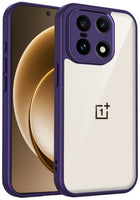 Kapa Hawkeye Clear Slim Tough Back Cover for OnePlus 15 | Camera Lens Protector Anti Yellow Shockproof Clear Hybrid Case Cover (Purple) - Mobizang