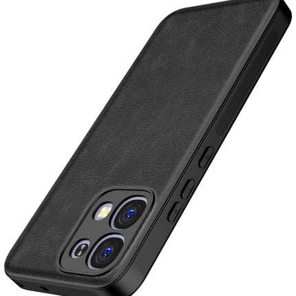 Kapa Tux Leather Back Cover for Oppo F31 5G | Slim Shockproof Camera Protection Bumper Case (Black)