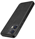 Kapa Tux Leather Back Cover for Oppo F31 5G | Slim Shockproof Camera Protection Bumper Case (Black)