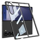Kapa Phantom Ultra Thin Back Case for Samsung Galaxy Z Fold 7 |Electroplated Edges Full Body Protection Back Cover (Black)