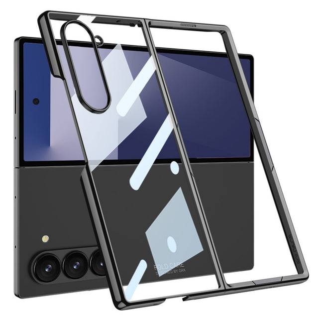 Kapa Phantom Ultra Thin Back Case for Samsung Galaxy Z Fold 7 |Electroplated Edges Full Body Protection Back Cover (Black)