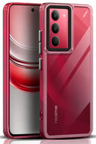 Kapa Warrior Acrylic Clear Back Cover For Realme 14X | Slim Shockproof [Military Grade Protection] Hybrid Bumper Case (Clear Sides) - Mobizang