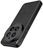 Kapa Tux Leather Back Cover for Vivo X300 Pro 5G | Slim Shockproof Camera Protection Bumper Case (Black)