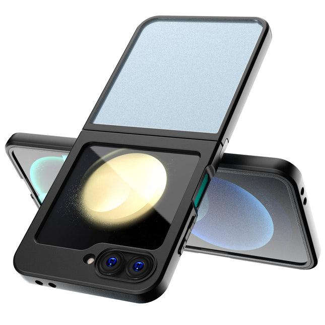 Kapa Hawkeye Clear Back Cover for Samsung Galaxy Z Flip 6 | Camera Lens Protector Shockproof Slim Clear Case Cover (Black)