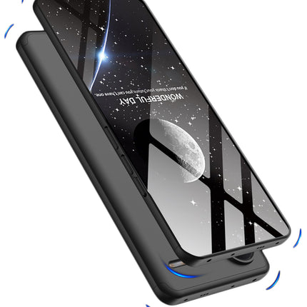 Kapa Double Dip Full 360 Protection Back Case Cover for Redmi Note 13 Pro Plus (5G) (Black)