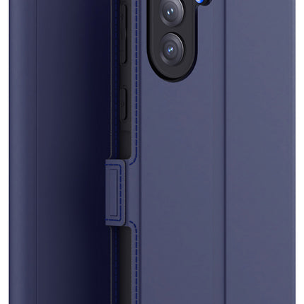 Kapa Noble Slim Magnetic Leather Flip Case Cover for Samsung Galaxy A16 | Card Holder Stand Flip Wallet Case (Blue)