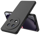 Kapa Matte Protective Lens Flexible Back Cover for Honor X9C 5G | Slim Silicone with Soft Lining Shockproof Full Body Bumper Case (Black) - Mobizang