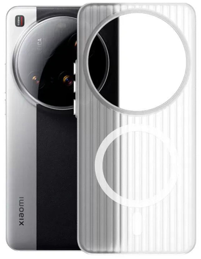 Kapa Wave Magnetic Frosted Grip Back Cover for Xiaomi 15 Ultra | [MagSafe Compatible] Wireless charging, Slim, Metal Buttons Matte Finish Back Case (White)