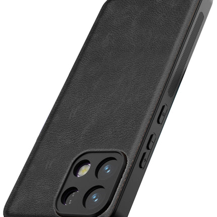 Kapa Tux Leather Back Cover for Oppo K13 5G | Slim Shockproof Camera Protection Bumper Case (Black)