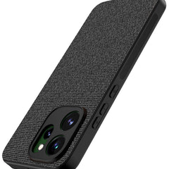 Kapa Soft Full Fabric Protective Back Case Cover for Oppo Reno 15 Pro 5G | Shockproof Slim Hard Anti Slip Back Case (Black) - Mobizang
