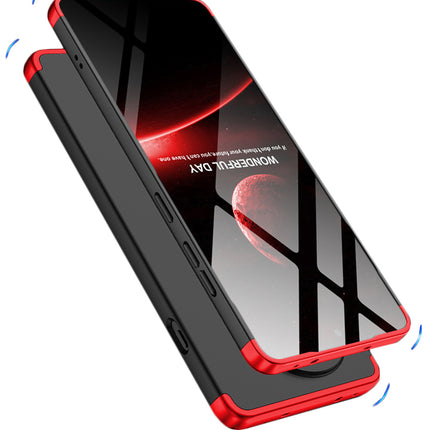 Kapa Double Dip Full 360 Protection Back Case Cover for OnePlus 13R (Red,Black)