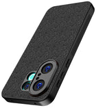 Kapa Soft Full Fabric Protective Back Case Cover for Vivo X200 FE 5G | Shockproof Slim Hard Anti Slip Back Case (Black)
