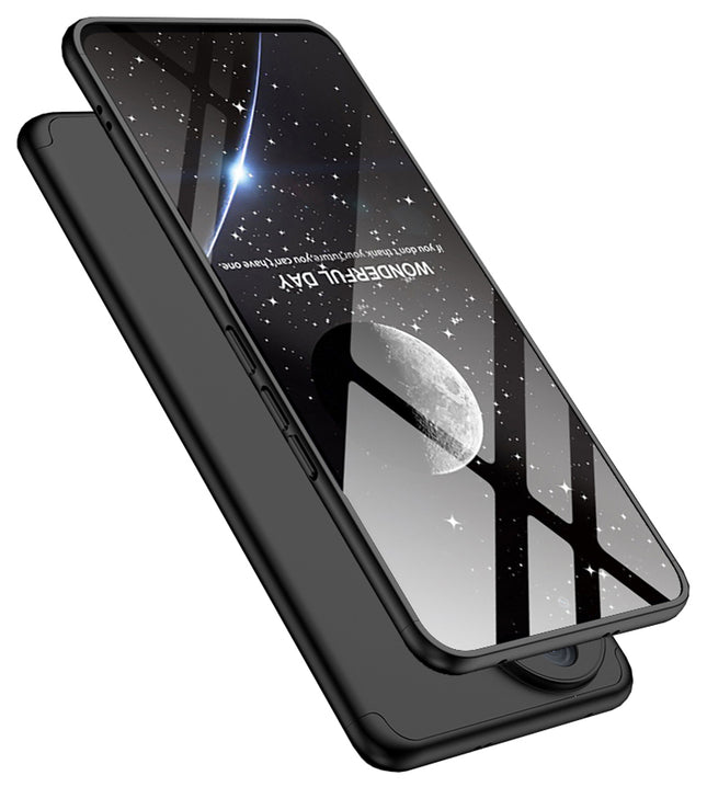 Kapa Double Dip Full 360 Protection Back Case Cover for Vivo T4R / V50 / V50E 5G (Black)