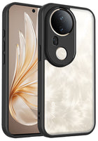 Kapa Hawkeye Clear Slim Tough Back Cover for Vivo T4 Ultra 5G | Camera Lens Protector Anti Yellow Shockproof Clear Hybrid Case Cover (Black)