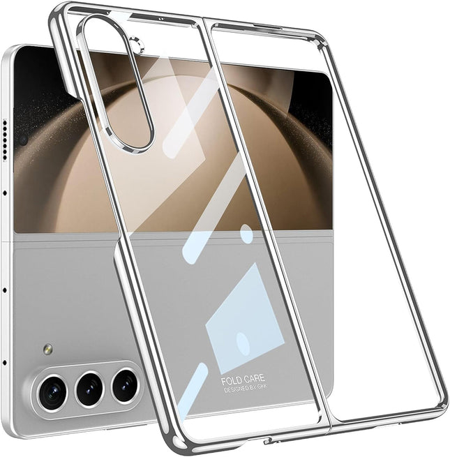Kapa Phantom Ultra Thin Back Case for Samsung Galaxy Z Fold 6 |Electroplated Edges Full Body Protection Back Cover (Silver)