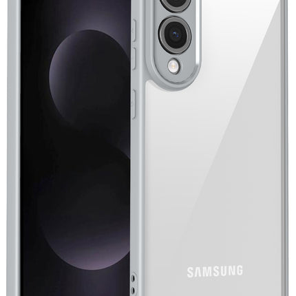Kapa Hawkeye Clear Slim Tough Back Cover for Samsung Galaxy S25 Edge | Camera Lens Protector Anti Yellow Shockproof Clear Hybrid Case Cover (Grey)