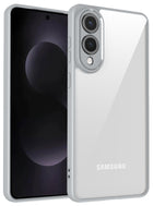 Kapa Hawkeye Clear Slim Tough Back Cover for Samsung Galaxy S25 Edge | Camera Lens Protector Anti Yellow Shockproof Clear Hybrid Case Cover (Grey)