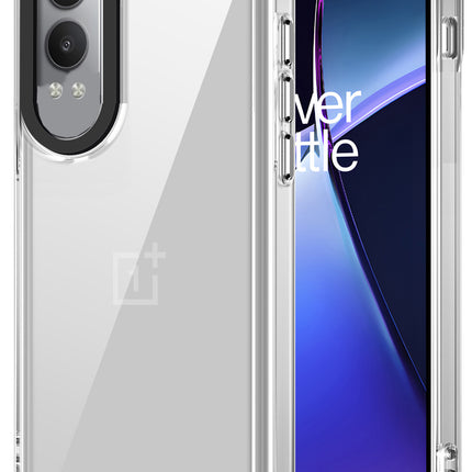 Kapa Warrior Acrylic Clear Back Cover For OnePlus Nord CE 4 Lite | Slim Shockproof [Military Grade Protection] Hybrid Bumper Case (Clear Sides) - Mobizang
