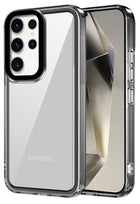 Kapa Warrior Acrylic Clear Back Cover For Samsung Galaxy S25 Ultra | Slim Shockproof [Military Grade Protection] Hybrid Bumper Case (Grey Sides) - Mobizang