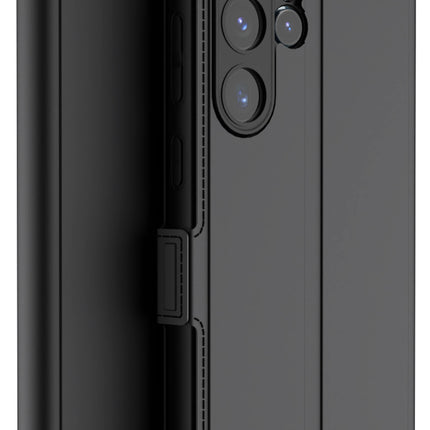 Kapa Noble Slim Magnetic Leather Flip Case Cover for Samsung Galaxy S25 Ultra | Card Holder Stand Flip Wallet Case (Black)