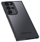 Kapa Shield Frosted Acrylic Back Shock Proof Case Cover for Samsung Galaxy S24 Ultra (Black)