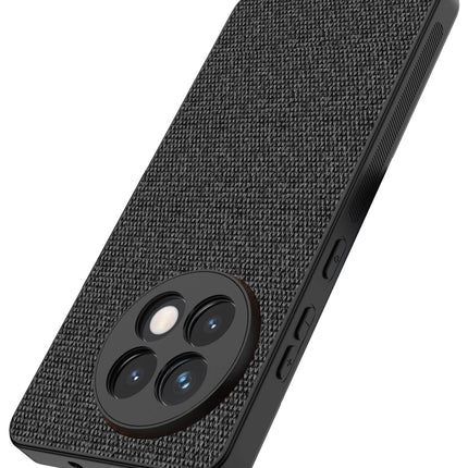 Kapa Soft Full Fabric Protective Back Case Cover for OnePlus 13R | Shockproof Slim Hard Anti Slip Back Case (Black) - Mobizang
