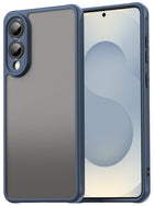Kapa Shield Frosted Acrylic Back Cover for Samsung Galaxy S25 Edge| Hard Slim Inbuilt Camera Lens Cover Protection Shock Proof Bumper Case (Blue)