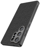 Kapa Soft Full Fabric Protective Back Case Cover for Samsung Galaxy S25 Ultra | Shockproof Slim Hard Anti Slip Back Case (Black)