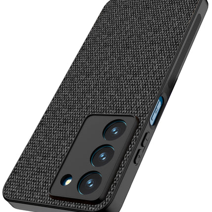 Kapa Soft Full Fabric Protective Back Case Cover for Realme 14X | Shockproof Slim Hard Anti Slip Back Case (Black) - Mobizang