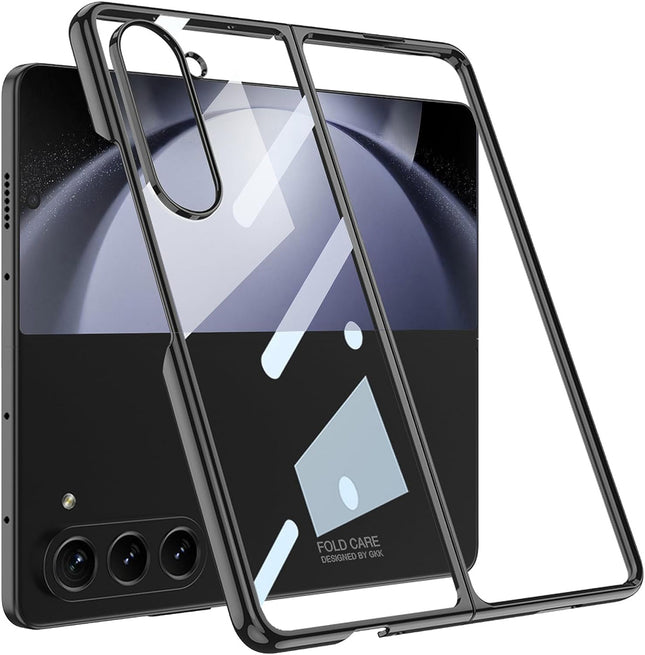Kapa Phantom Ultra Thin Back Case for Samsung Galaxy Z Fold 6 |Electroplated Edges Full Body Protection Back Cover (Black)