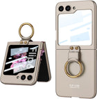 Kapa Ultra Thin PC Ring Back Case for Samsung Galaxy Flip6 / Z Flip 6 | Shockproof Slim Hard Protective Cover (Titanium)