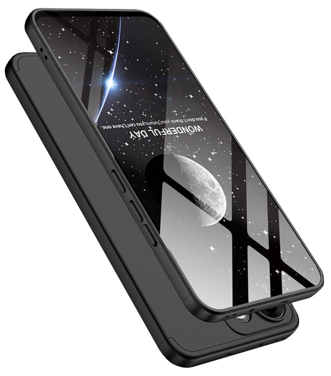 Kapa Double Dip Full 360 Protection Back Case Cover for Oppo Reno 14 Pro 5G (Black)