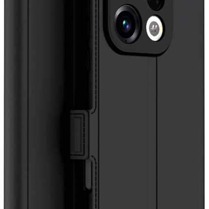 Kapa Noble Slim Magnetic Leather Flip Case Cover for Oppo Find X9 | Card Holder Stand Flip Wallet Case (Black) - Mobizang