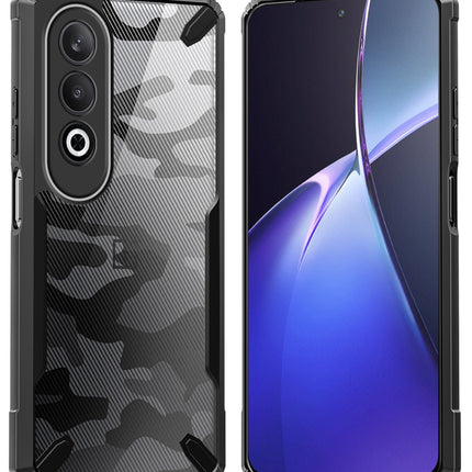 Kapa Bull Camouflage Back Cover for OnePlus Nord CE 4 | [Military Grade Protection] Shock Proof Slim Hybrid Bumper Case (Black)