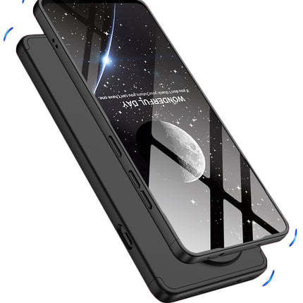 Kapa Double Dip Full 360 Protection Back Case Cover for OnePlus 13R (Black) - Mobizang