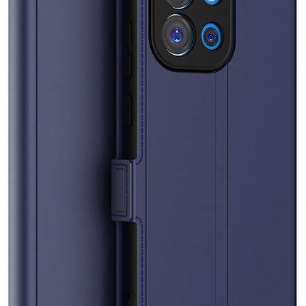 Kapa Noble Slim Magnetic Leather Flip Case Cover for OnePlus 13S | Card Holder Stand Flip Wallet Case (Blue)