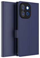 Kapa Noble Slim Magnetic Leather Flip Case Cover for OnePlus 13S | Card Holder Stand Flip Wallet Case (Blue)