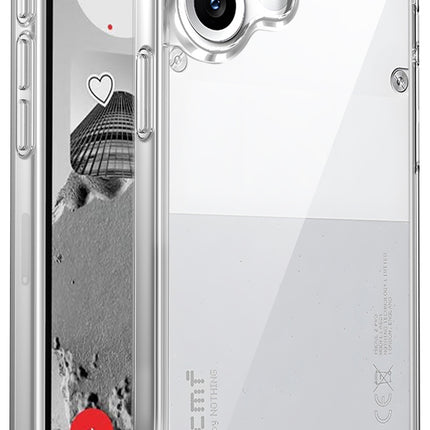 Kapa Airbag Armor Back Cover for CMF Phone 2 Pro | Clear Slim Shockproof [Military Grade Protection] Hybrid Bumper Case (Clear)