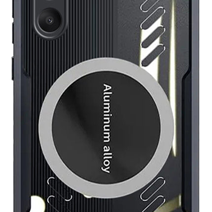 Kapa Magnetic Heat Dissipation Gaming Back Cover For Samsung Galaxy A34 | Slim Shockproof Bumper Case (Black)