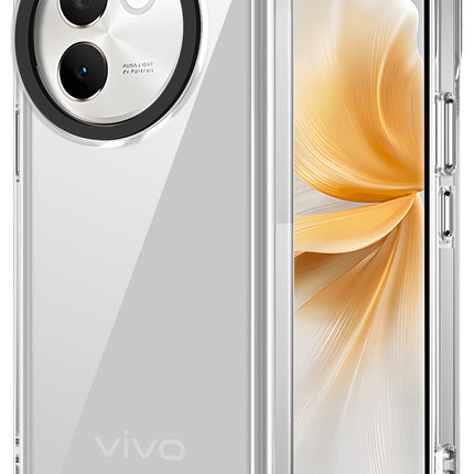 Kapa Warrior Acrylic Clear Back Cover For Vivo V30E (5G) | Slim Shockproof [Military Grade Protection] Hybrid Bumper Case (Clear Sides)
