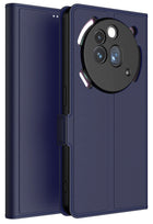 Kapa Noble Slim Magnetic Leather Flip Case Cover for Nothing Phone 3A Pro | Card Holder Stand Flip Wallet Case (Blue) - Mobizang