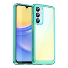 Kapa Unicorn Acrylic Clear Back Cover For Samsung Galaxy A16 | Slim Shockproof [Military Grade Protection] Hybrid Bumper Case (Blue Sides)