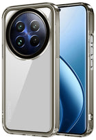 Kapa Warrior Acrylic Clear Back Cover For Realme 13 PRO / 13 PRO PLUS | Slim Shockproof [Military Grade Protection] Hybrid Bumper Case (Grey Sides) - Mobizang