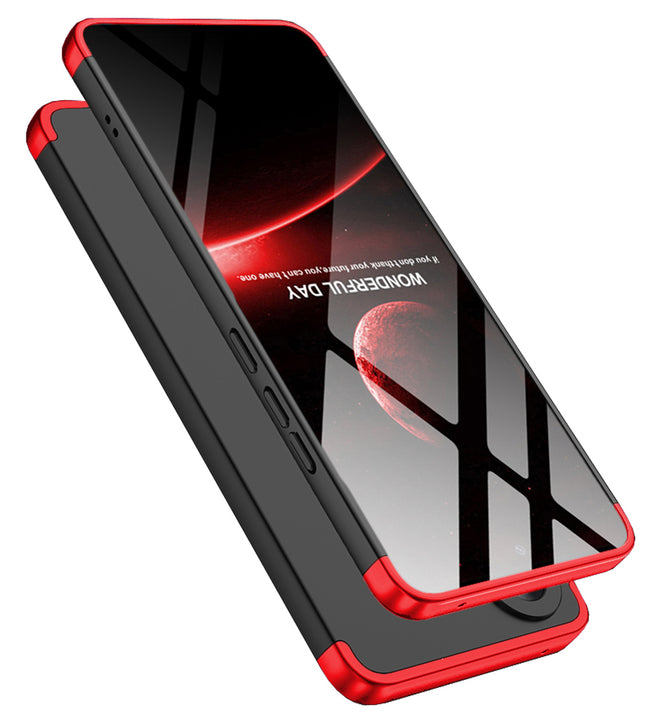 Kapa Double Dip Full 360 Protection Back Case Cover for OnePlus Nord CE 5 (Red,Black)